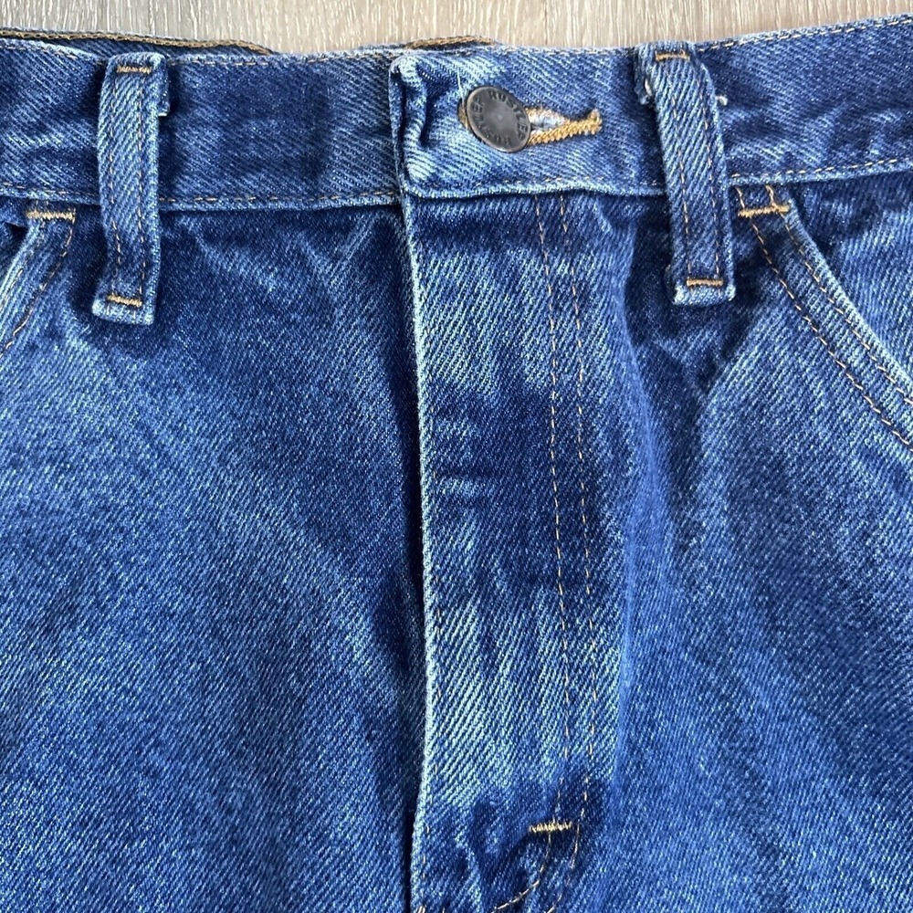 Rustler Men's Jeans 33x30 Blue Denim Straight Leg Regular Fit Workwear Vintage - Picture 5 of 12